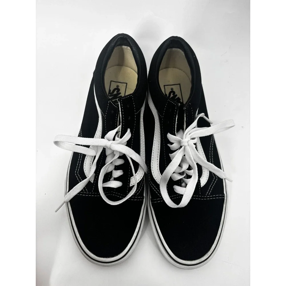Vans Old Skool Black White‎ Sneakers Mens 8.5 Womens 10 Low Top 🔥SALE🔥
